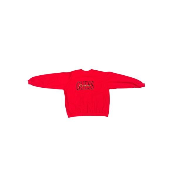 [Vintage] Youth Red Guess Sweatshirt - Size L - Picture 1 of 6